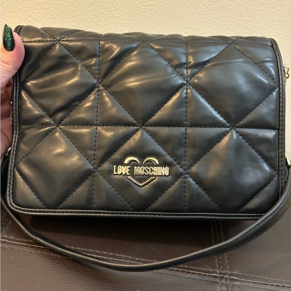 Love Moschino black quilted shoulder bag - Picture 3 of 11